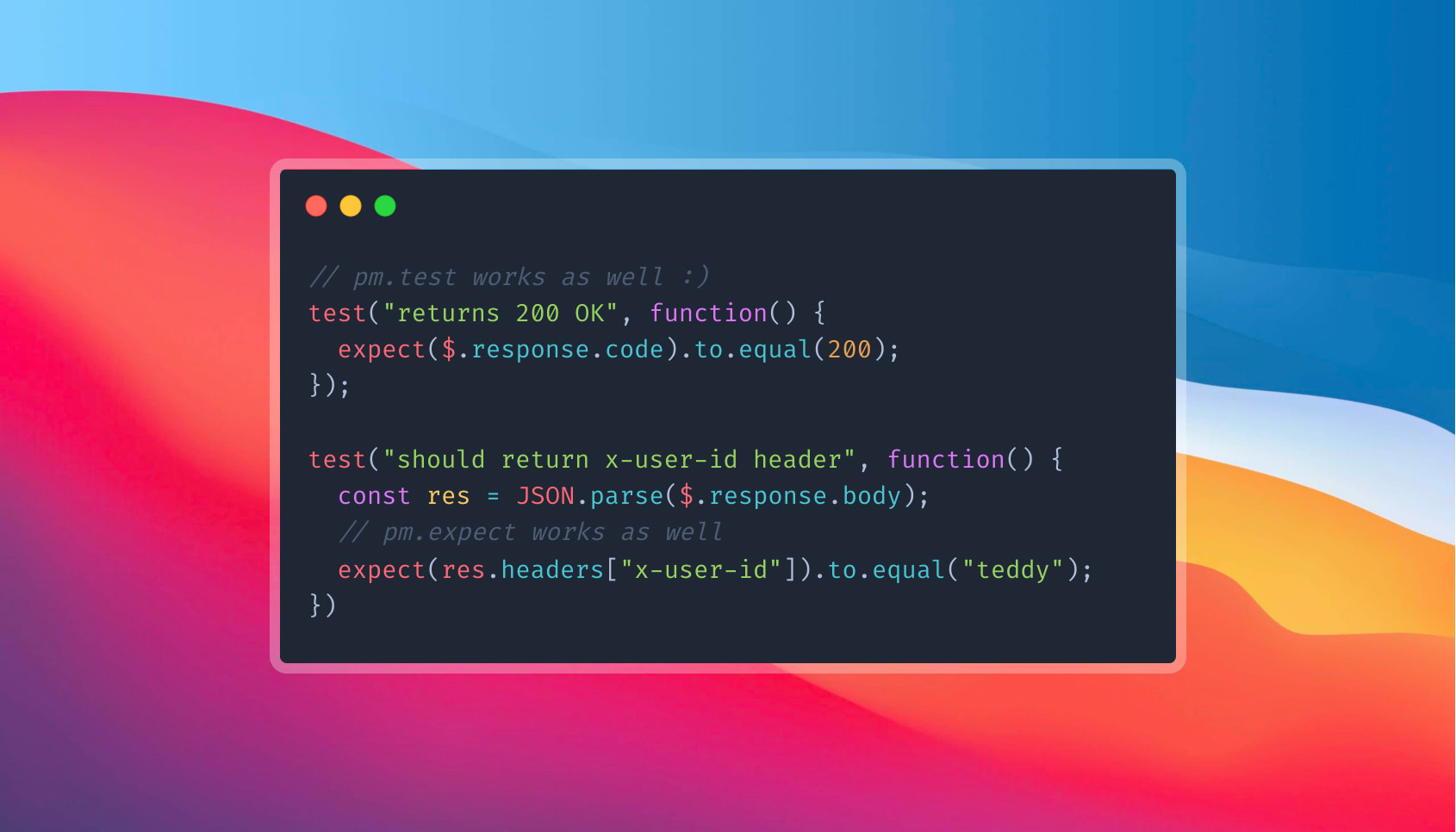 BDD-style API Testing in Javascript