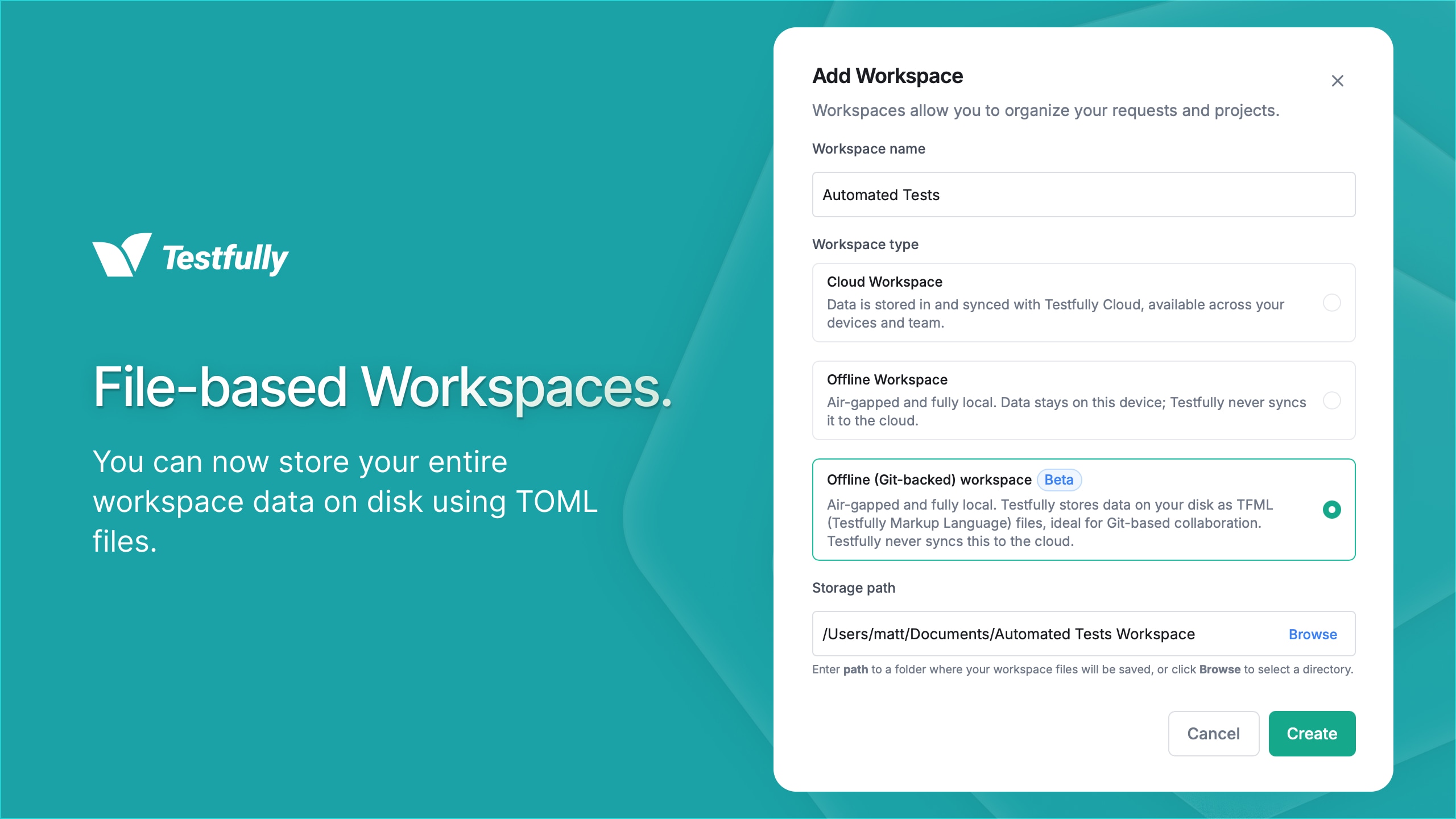 Example of a file-based collection