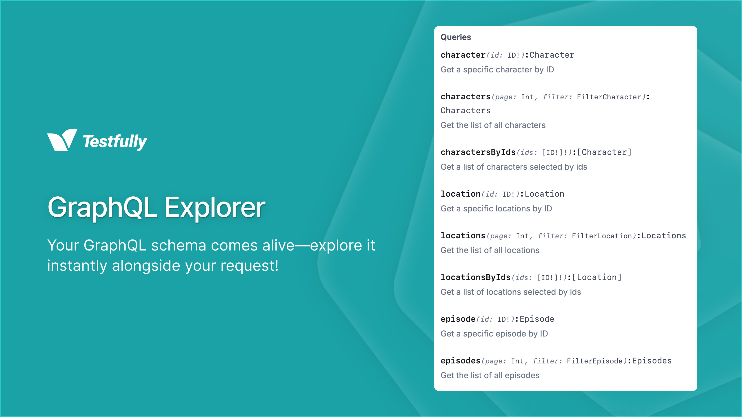 Screenshot of GraphQL Explorer