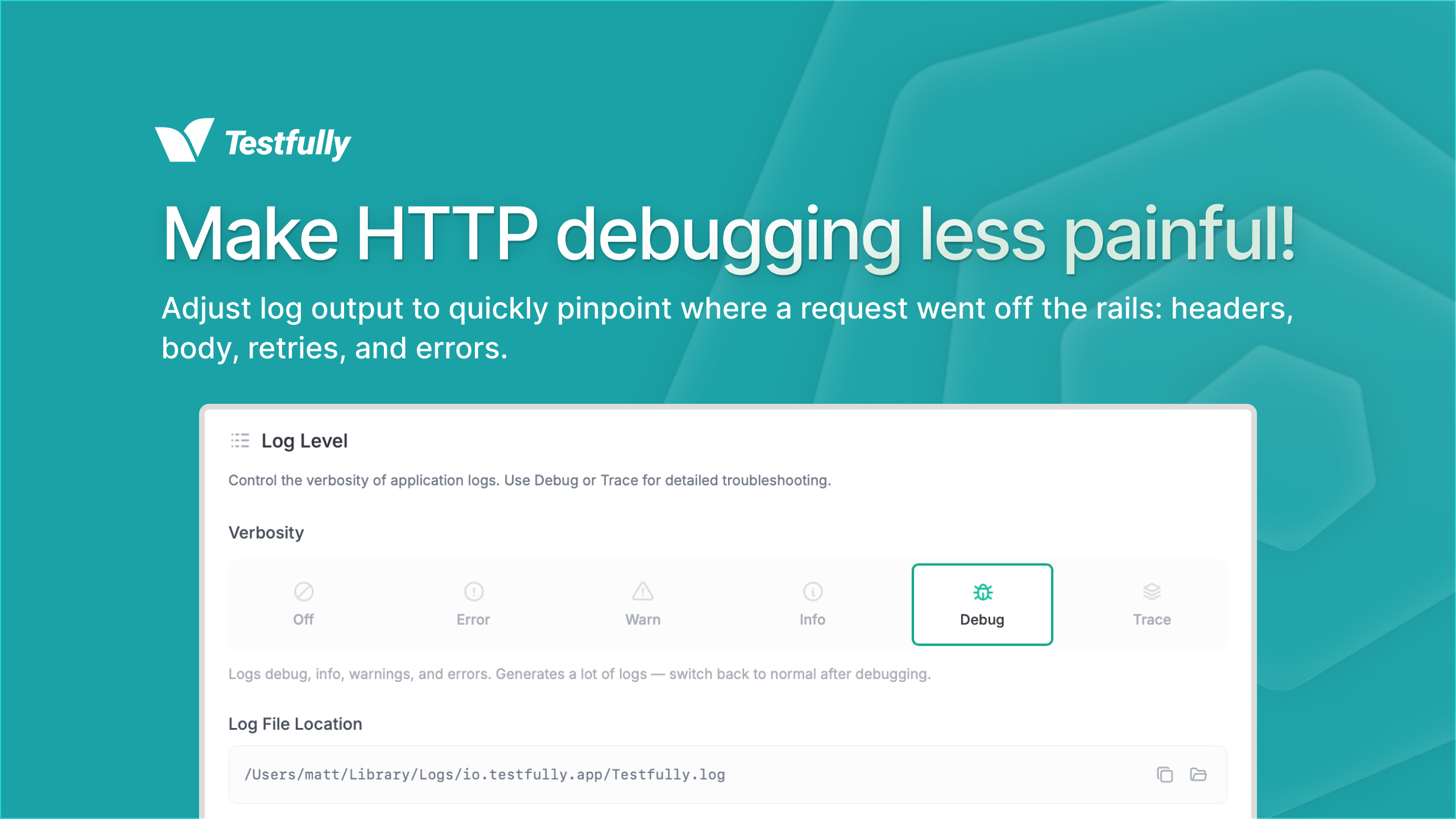 Adjust Log Level for app