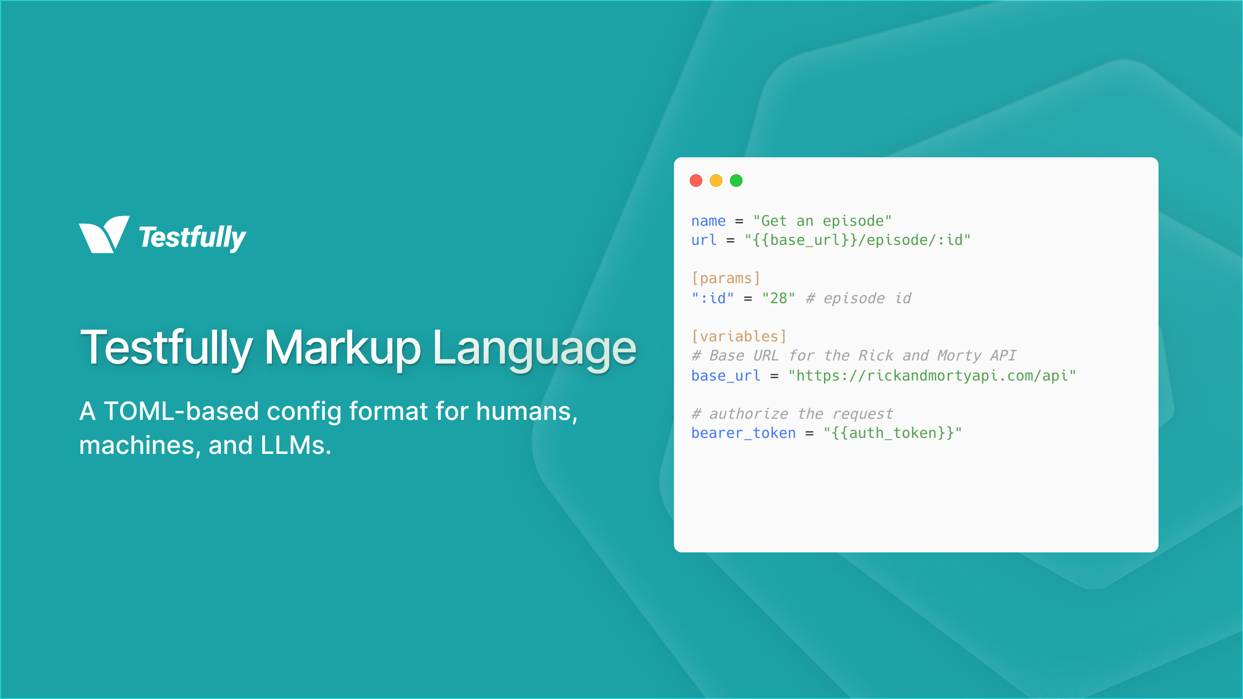 Screenshot of a sample Testfully Markup Language file